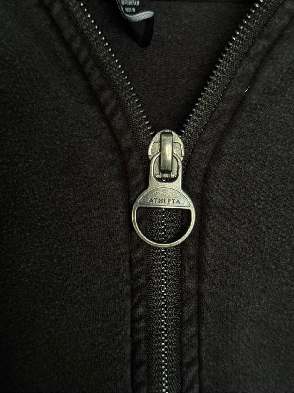 Athleta Balance Full Zip Hoodie Black Tencel Thumbholes M - Picture 6 of 9